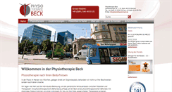 Desktop Screenshot of physiotherapie-beck.de