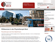 Tablet Screenshot of physiotherapie-beck.de